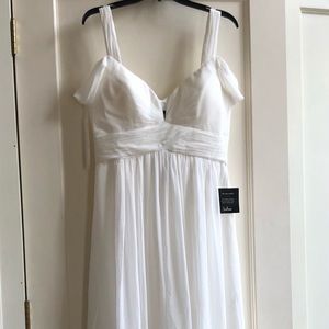 Ocean of Elegance Ivory Maxi Dress